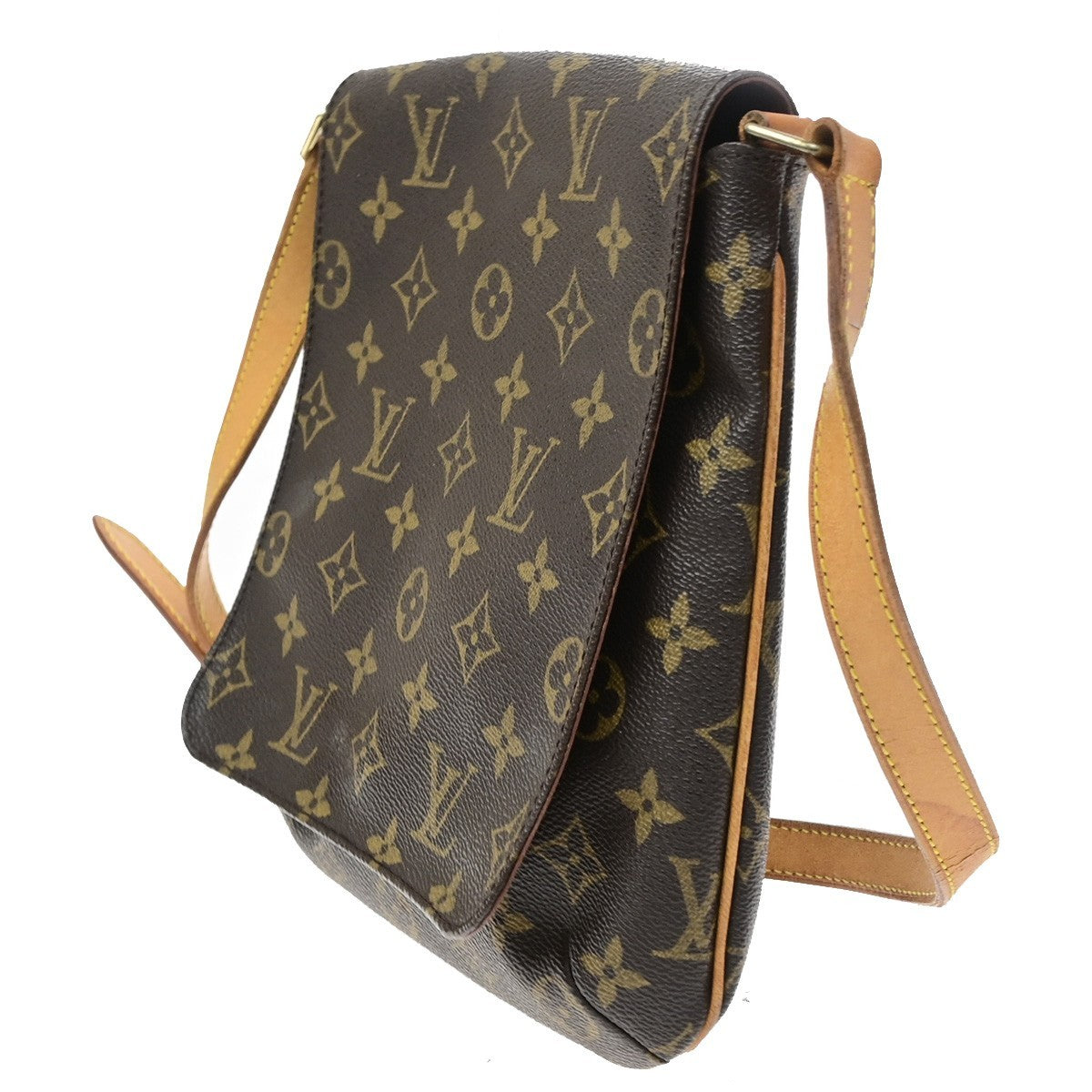 Louis Vuitton Musette Salsa Monogram Canvas Brown Canvas Shoulder Bag Bag (Pre-Owned)