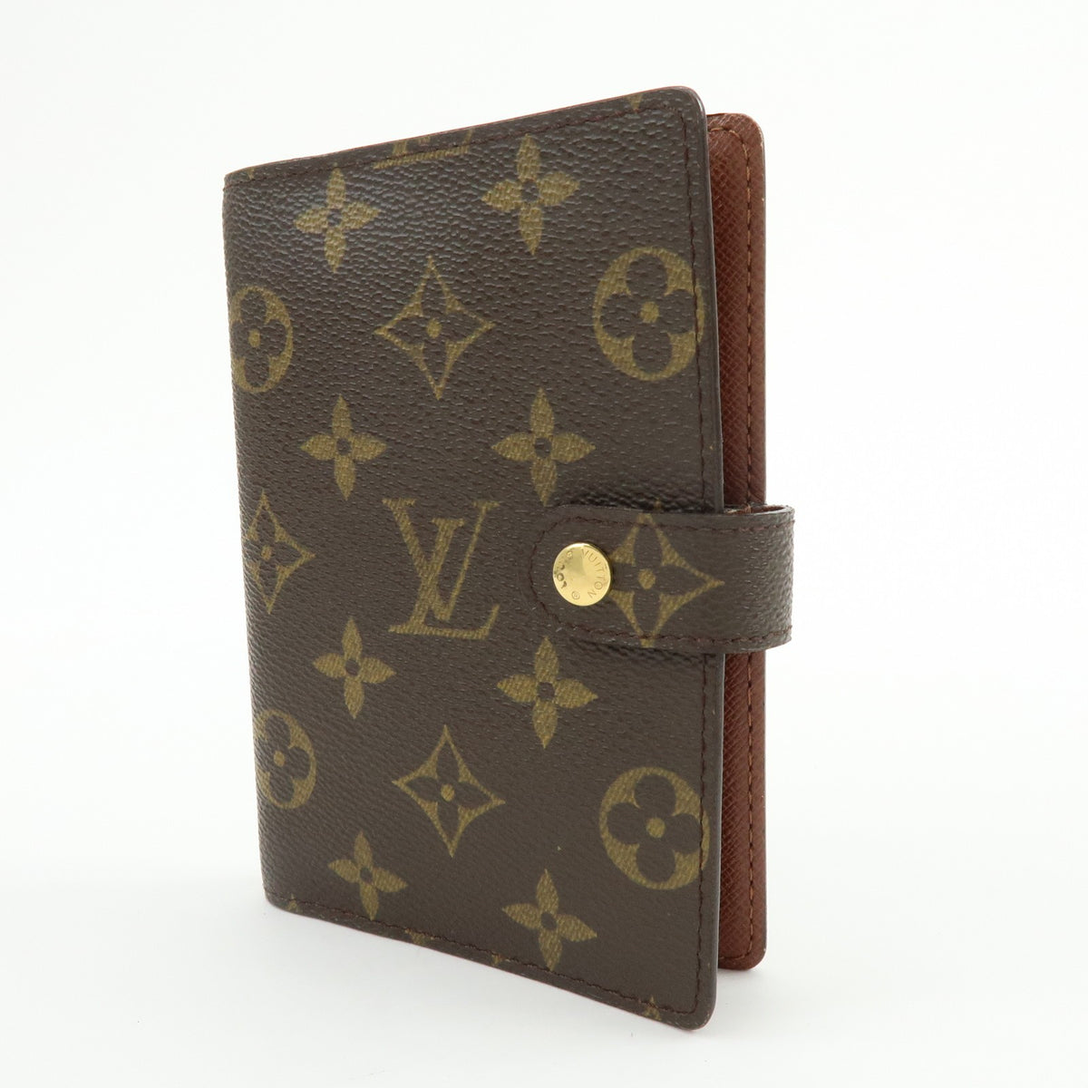 Louis Vuitton Agenda Cover Monogram Canvas Brown Canvas Wallets Accessory (Pre-Owned)