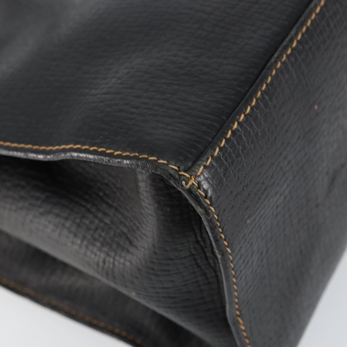 Loewe Tote Leather Black Leather Tote Bag Bag (Pre-Owned)