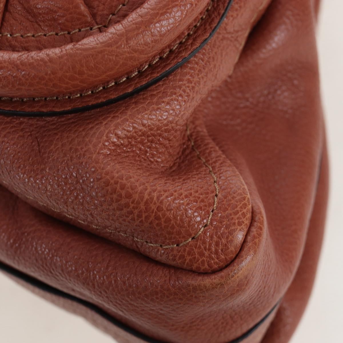 Chloe Paraty Quilted Leather Brown Leather Handbag (Pre-Owned)