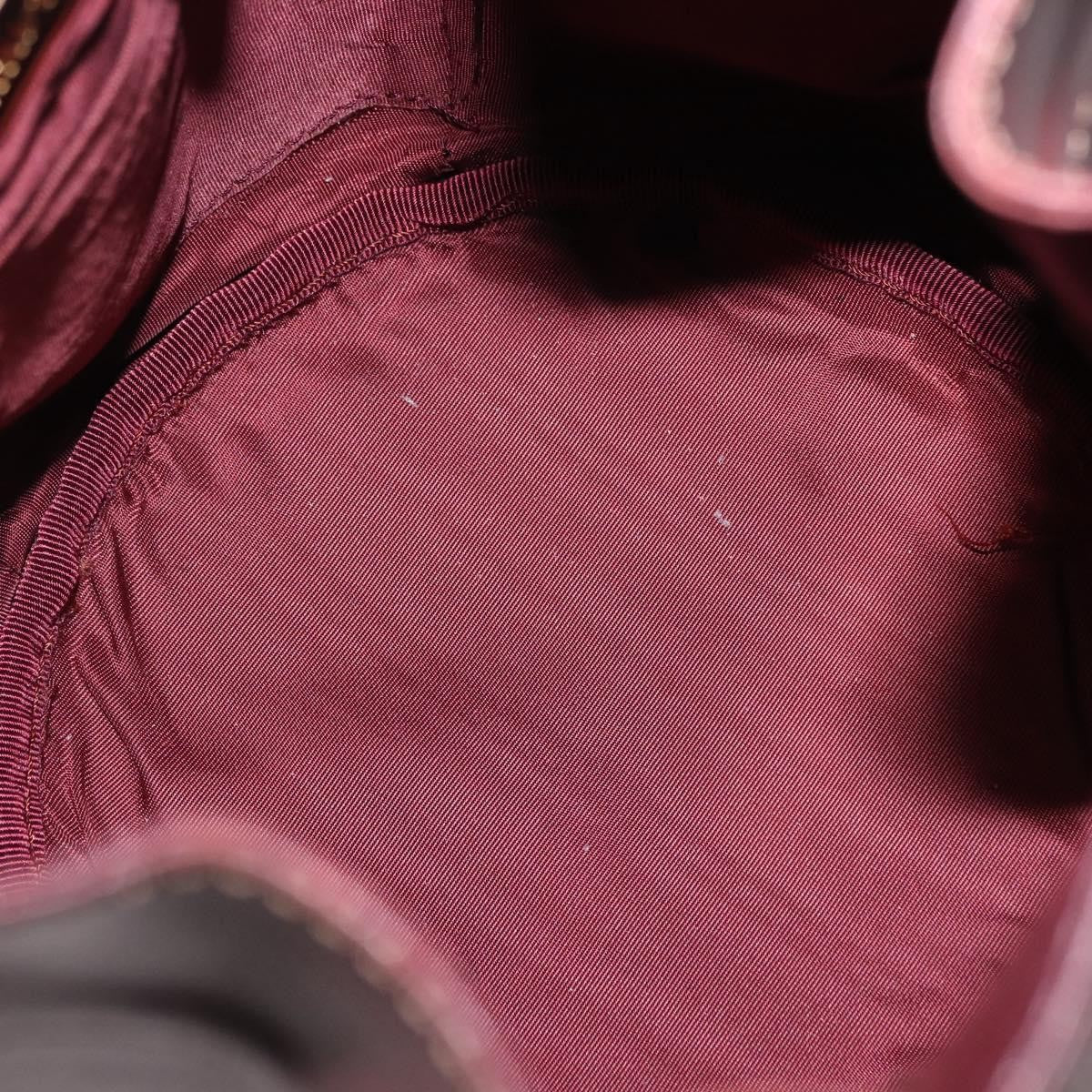 Cartier Must De Cartier Leather Burgundy Leather Shoulder Bag Bag (Pre-Owned)
