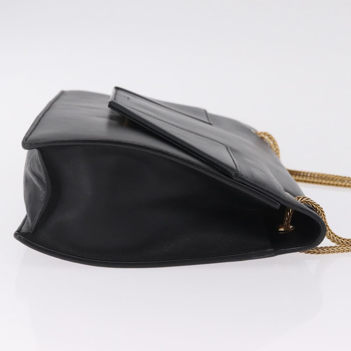 Saint Laurent Betty Leather Black Leather Handbag (Pre-Owned)