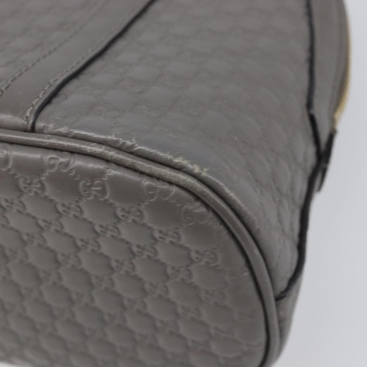 Gucci Convertible Dome Satchel Microguccissima Leather Gray Leather Handbag (Pre-Owned)