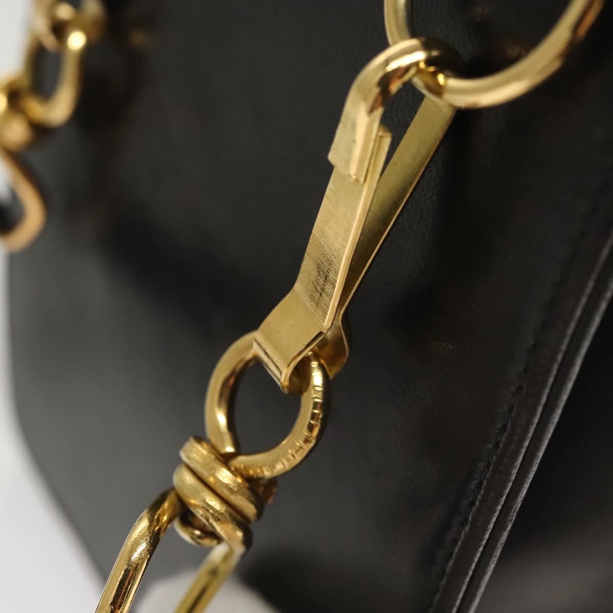 Chanel Vintage Button Waist Quilted Lambskin Beige Leather Handbag (Pre-Owned)