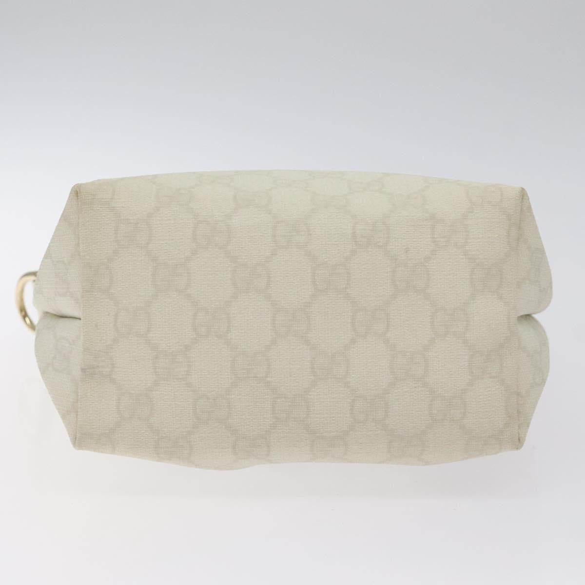 Gucci Vintage Tote Gg Canvas White Canvas Tote Bag Bag (Pre-Owned)