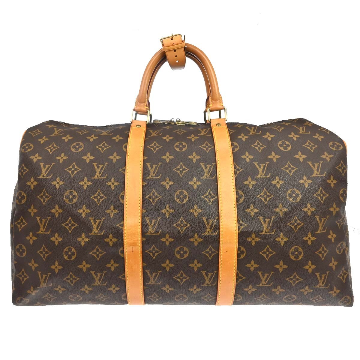 Louis Vuitton Keepall Monogram Canvas Brown Canvas Travel Bag Bag (Pre-Owned)