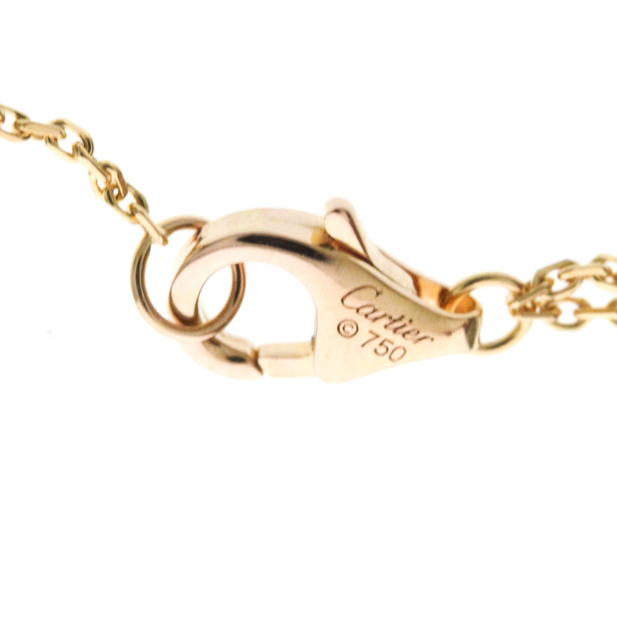 Cartier Trinity Choker 18K Tricolor Gold Gold Gold Necklace Jewelry (Pre-Owned)