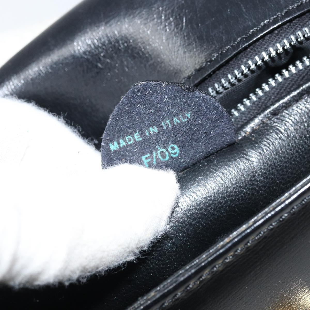 Celine Shoulder Leather Black Leather Shoulder Bag Bag (Pre-Owned)
