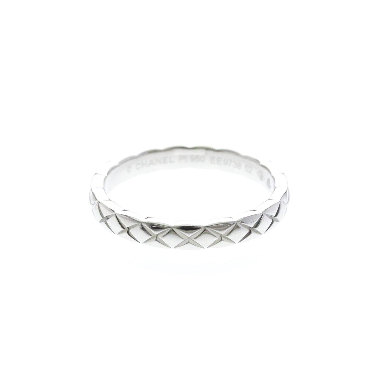 Chanel Coco Crush 950 Platinum Silver Platinum Ring Jewelry (Pre-Owned)