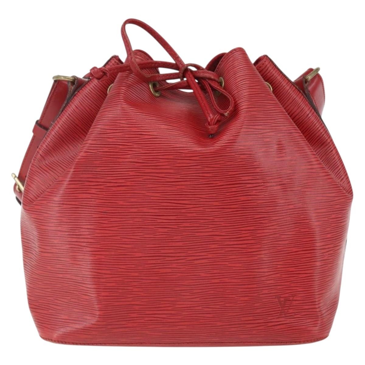 Louis Vuitton Petit Noe Epi Leather Red Leather Shoulder Bag Bag (Pre-Owned)