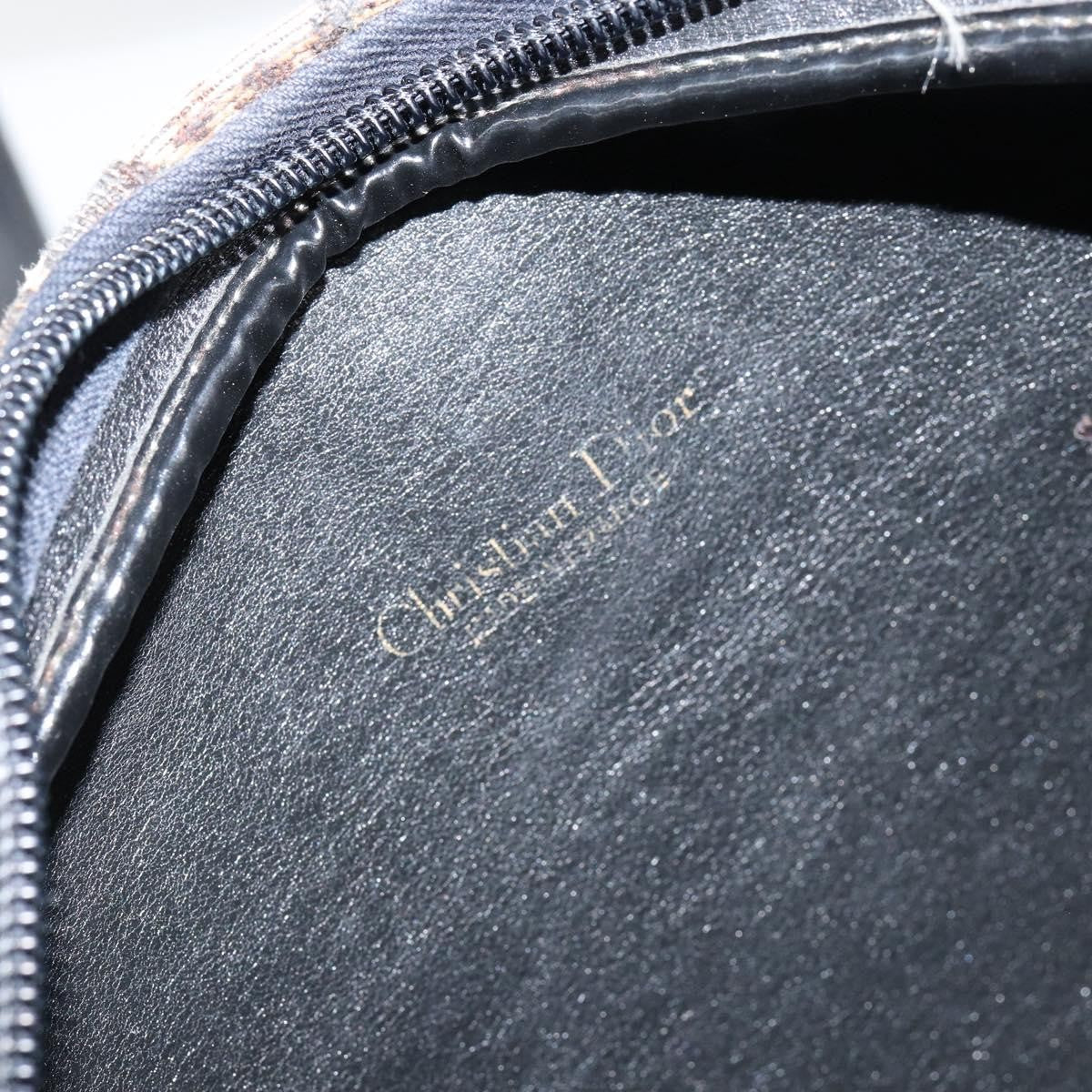 Christian Dior Vintage Cd Trotter Canvas Black Canvas Shoulder Bag Bag (Pre-Owned)