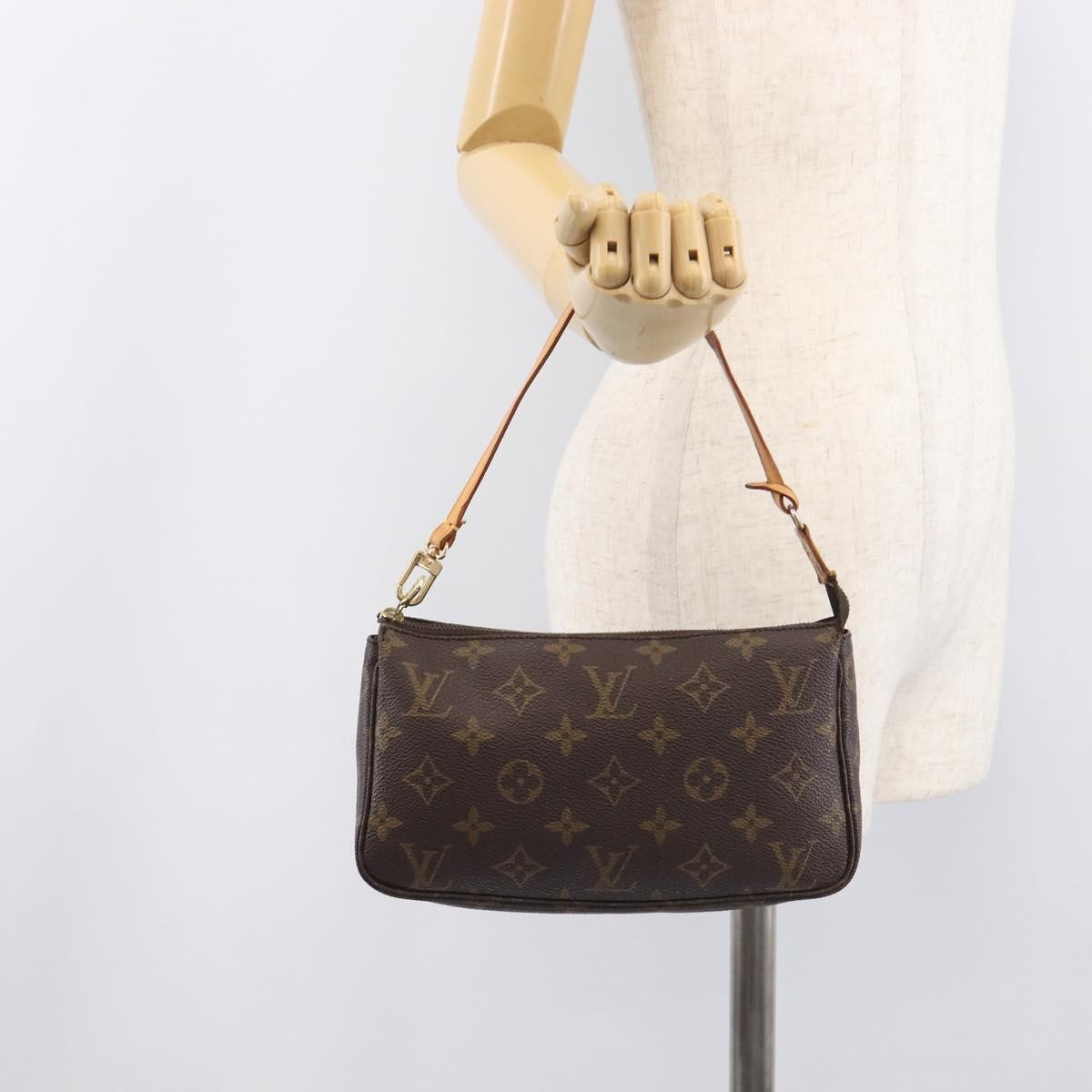 Louis Vuitton Pochette Accessoires Nm Monogram Canvas Brown Canvas Clutche & Pouche Bag (Pre-Owned)