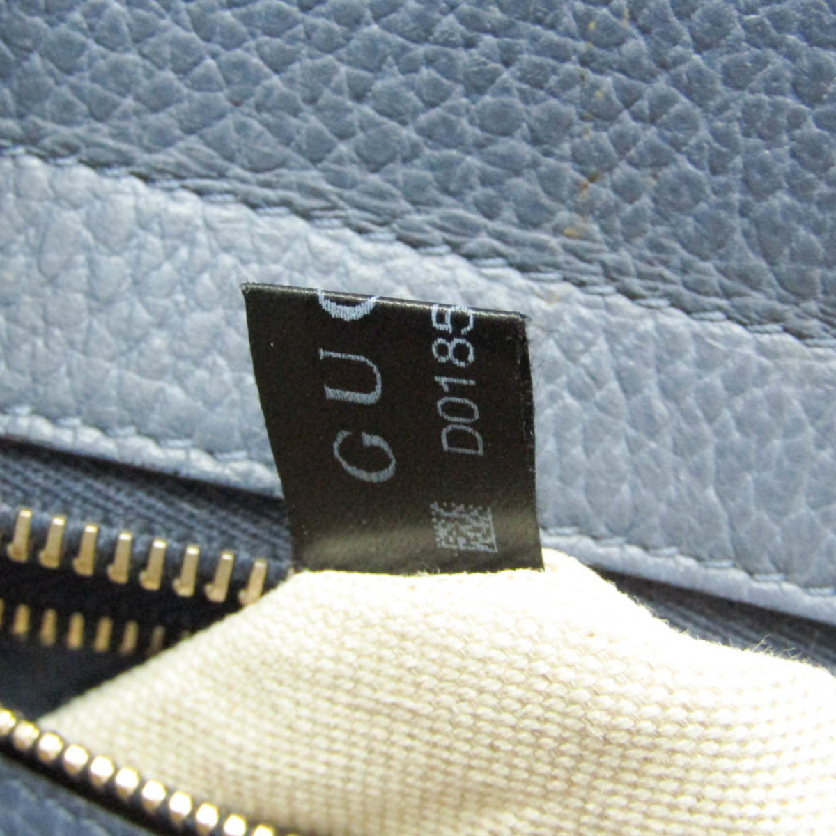 Gucci Swing Leather Blue Leather Tote Bag Bag (Pre-Owned)