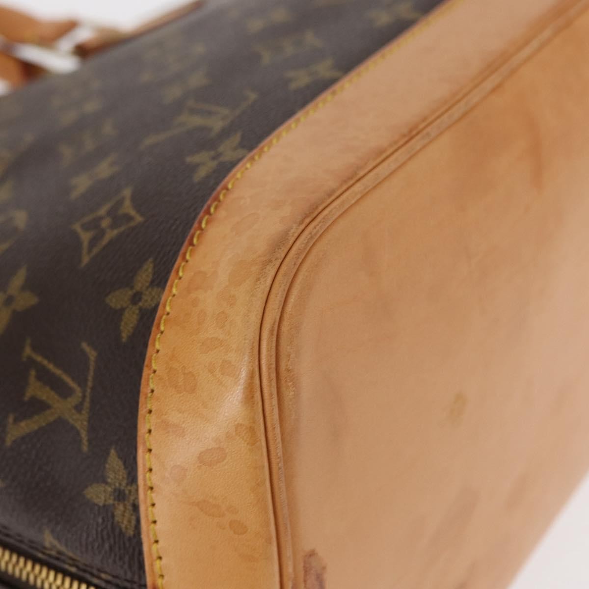 Louis Vuitton Alma Monogram Canvas Brown Canvas Handbag (Pre-Owned)