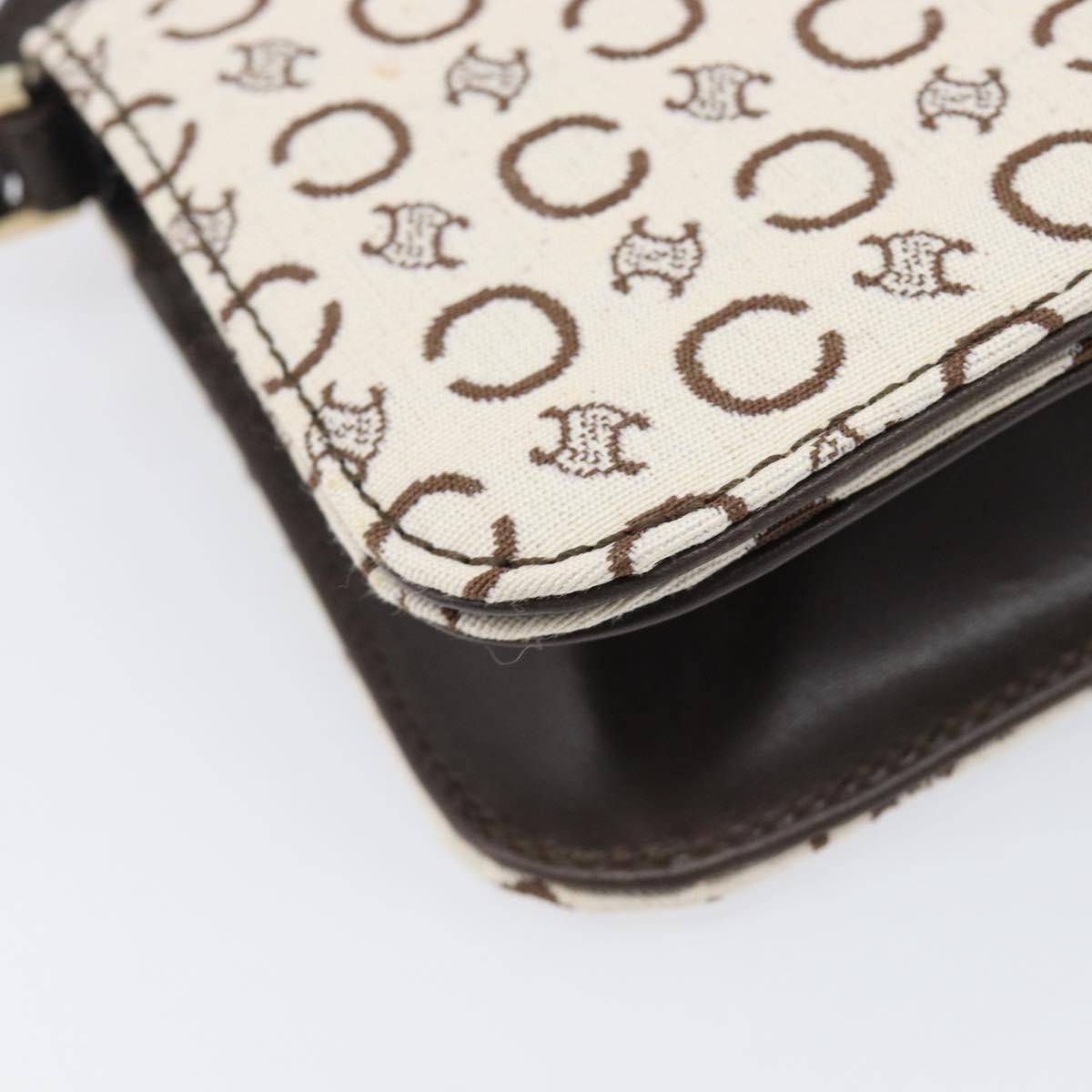 Celine C Macadam Shoulder Canvas Beige Canvas Handbag (Pre-Owned)