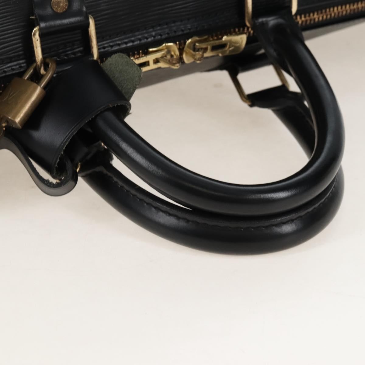 Louis Vuitton Keepall Epi Leather Black Leather Travel Bag Bag (Pre-Owned)