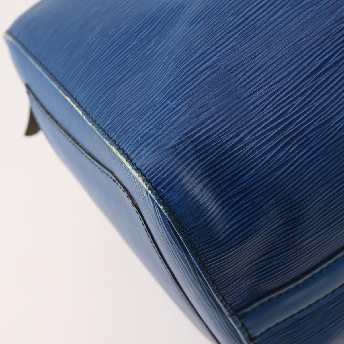 Louis Vuitton Keepall Epi Leather Blue Leather Travel Bag Bag (Pre-Owned)
