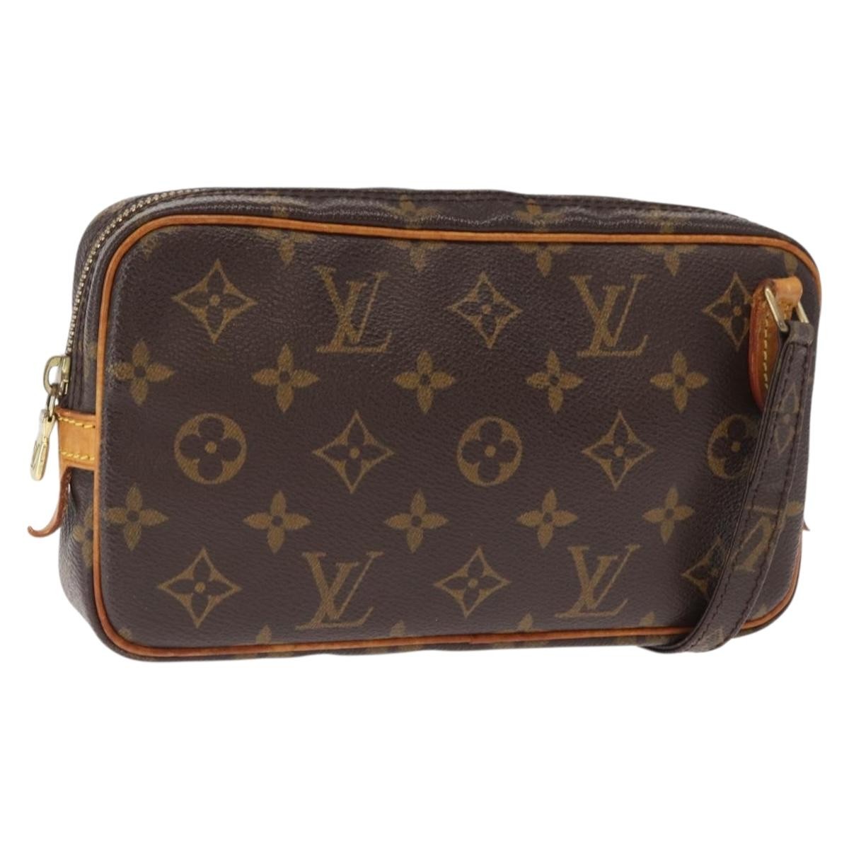 Louis Vuitton Pochette Marly Bandouliere Monogram Canvas Brown Canvas Handbag (Pre-Owned)