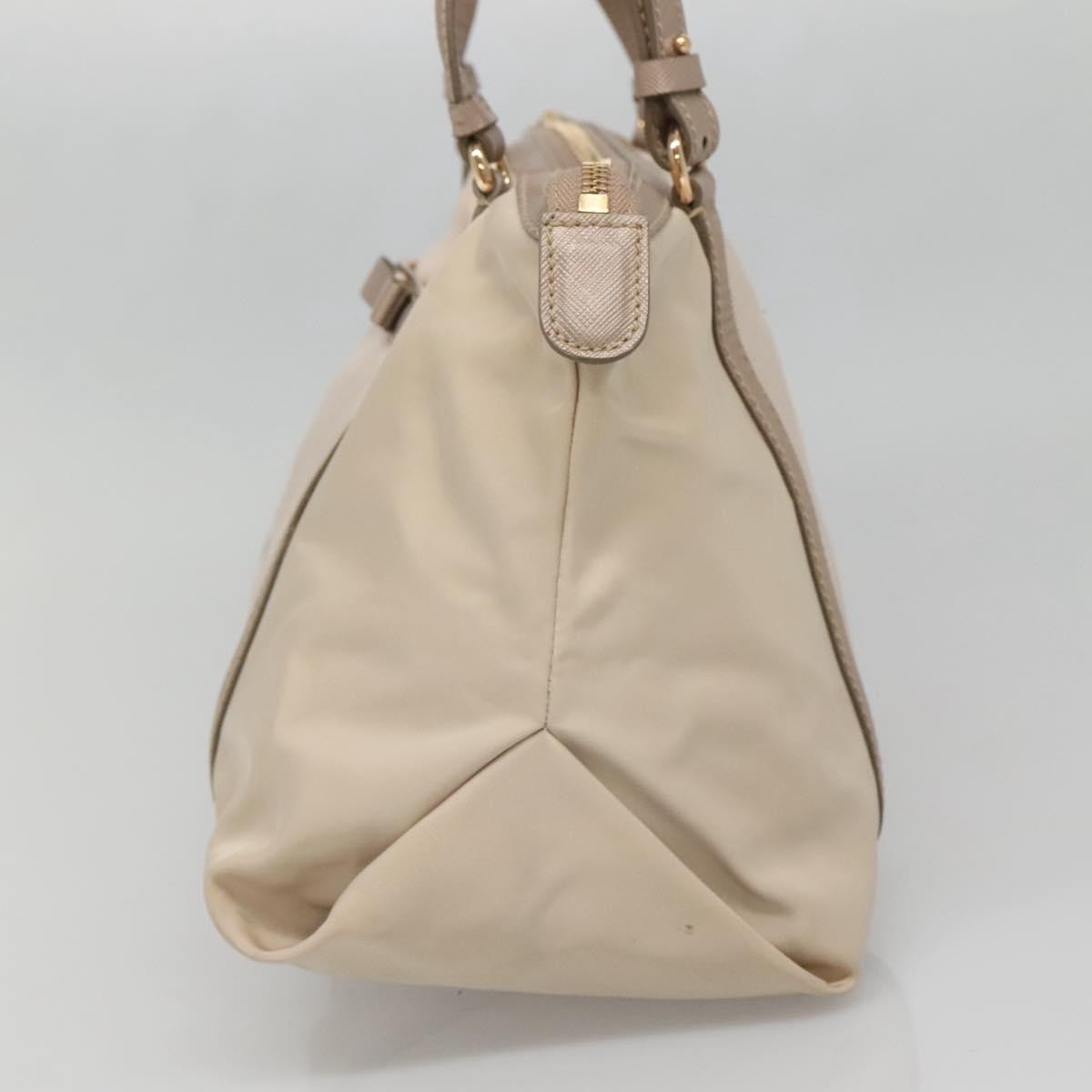 Salvatore Ferragamo Vala Nylon Beige Nylon Handbag (Pre-Owned)