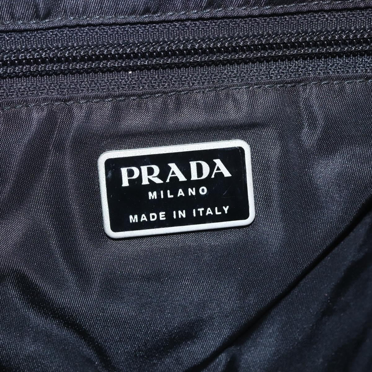 Prada Vintage Tessuto Black Nylon Handbag (Pre-Owned)