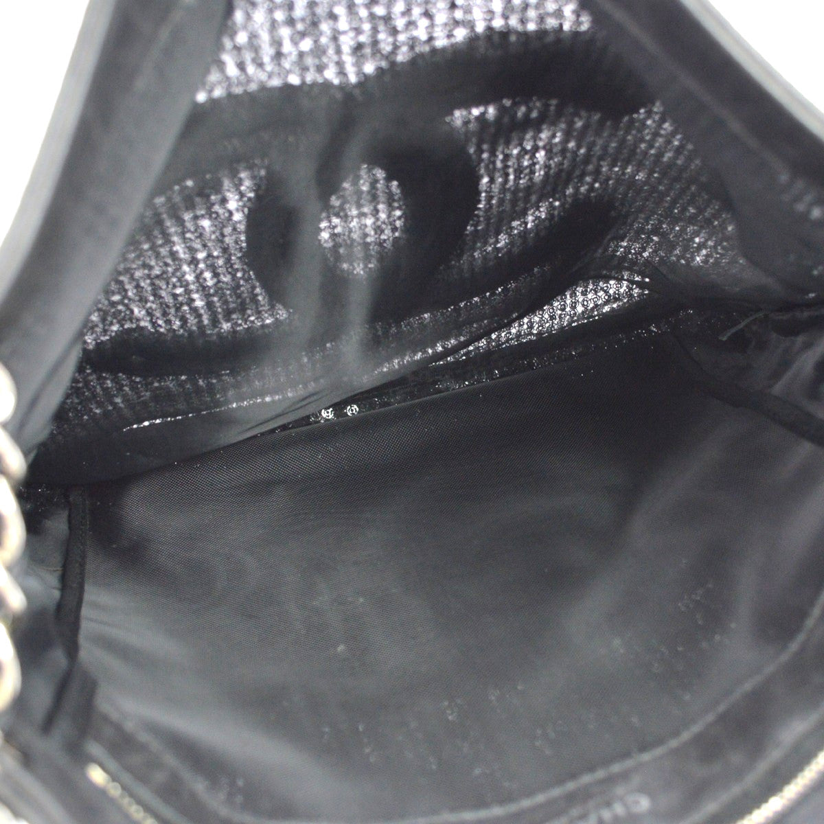 Chanel Hidden Sequins Sequins Black Mesh Shoulder Bag Bag (Pre-Owned)