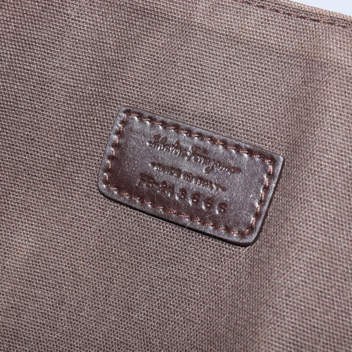 Salvatore Ferragamo Vintage Leather Brown Leather Shoulder Bag Bag (Pre-Owned)