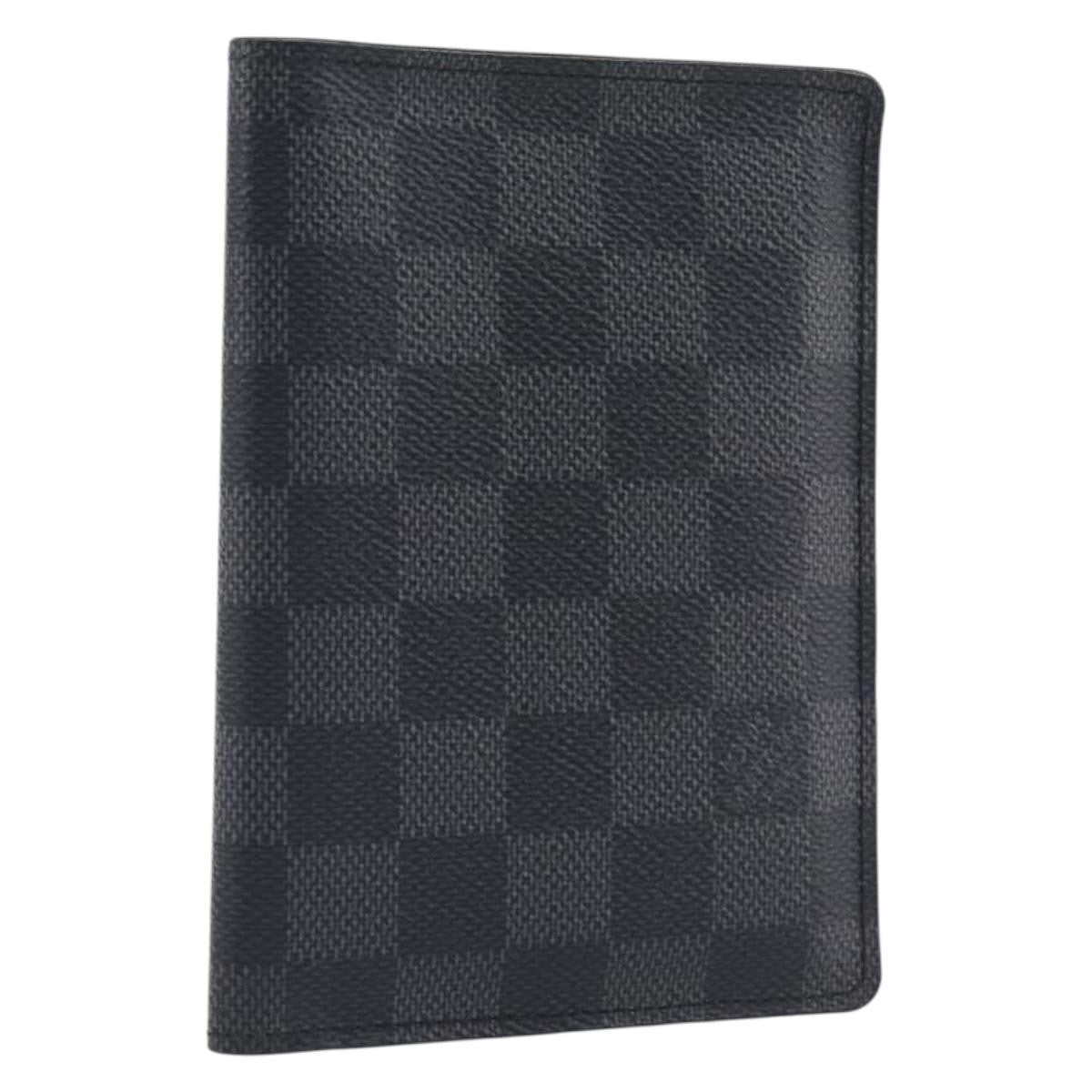 Louis Vuitton Passport Cover Damier Graphite Gray Canvas Briefcase Bag (Pre-Owned)