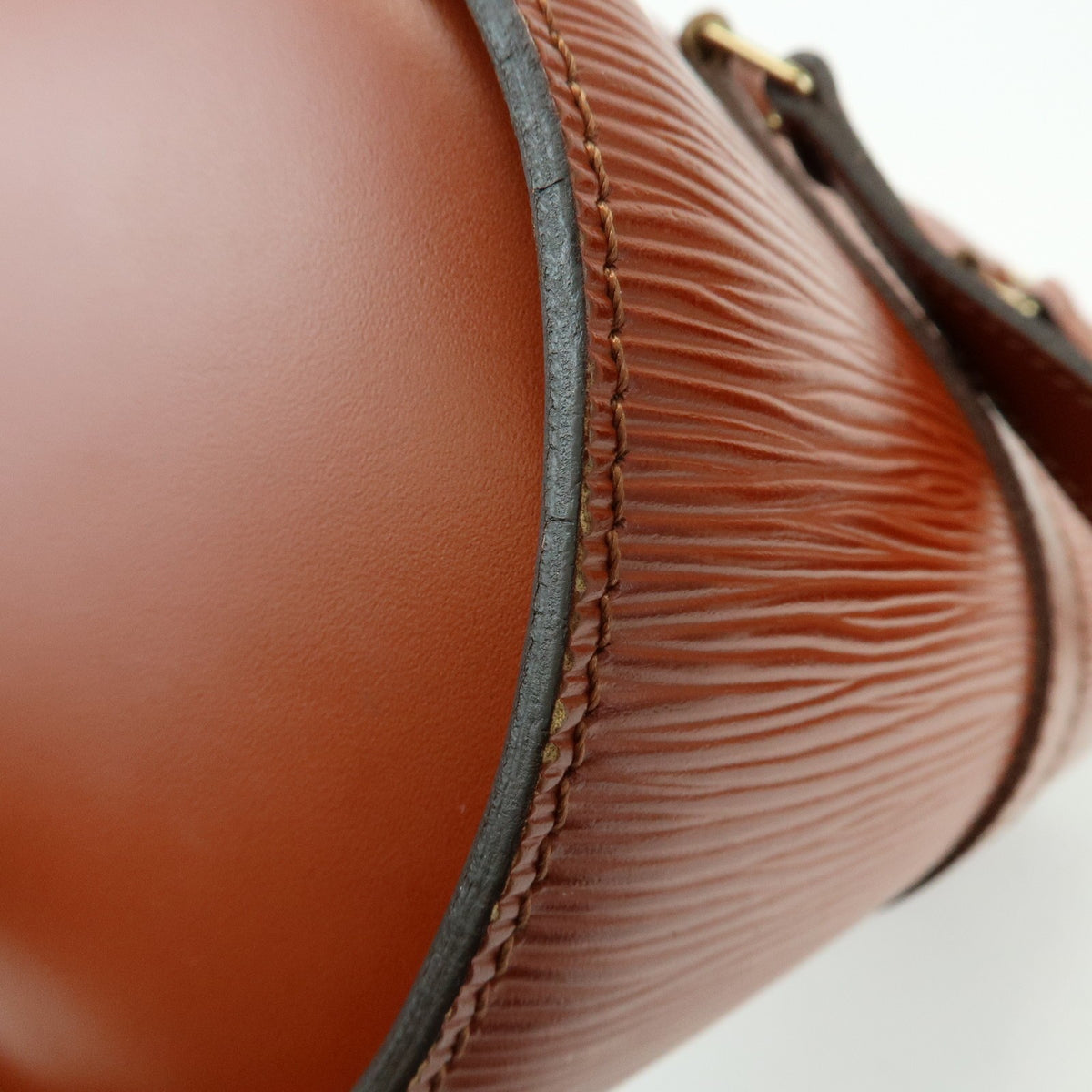 Louis Vuitton Soufflot Epi Leather Brown Leather Tote Bag Bag (Pre-Owned)