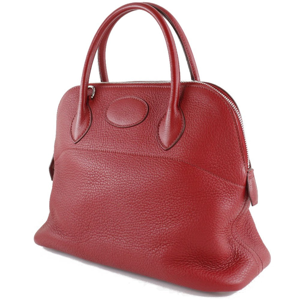 Hermes Bolide Clemence Red Leather Handbag (Pre-Owned)