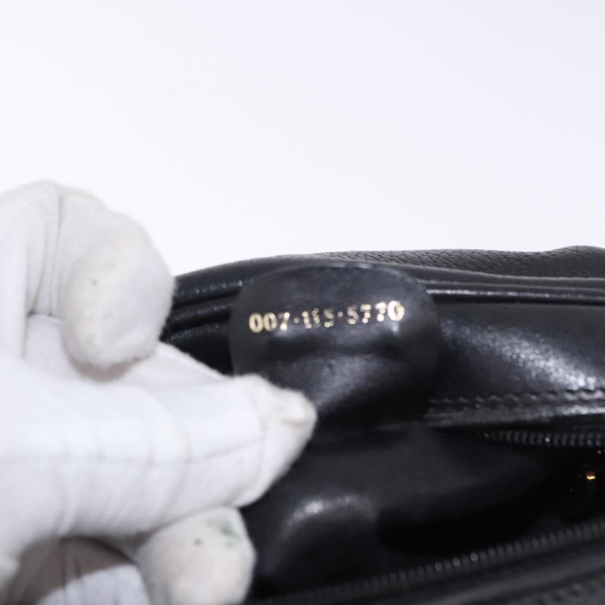 Gucci Shoulder Leather Black Leather Shoulder Bag Bag (Pre-Owned)