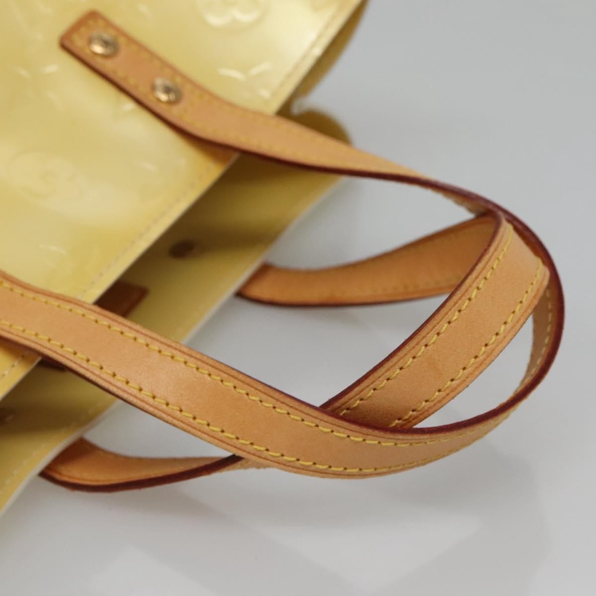 Louis Vuitton Reade Monogram Vernis Ecru Patent_Leather Bag (Pre-Owned)