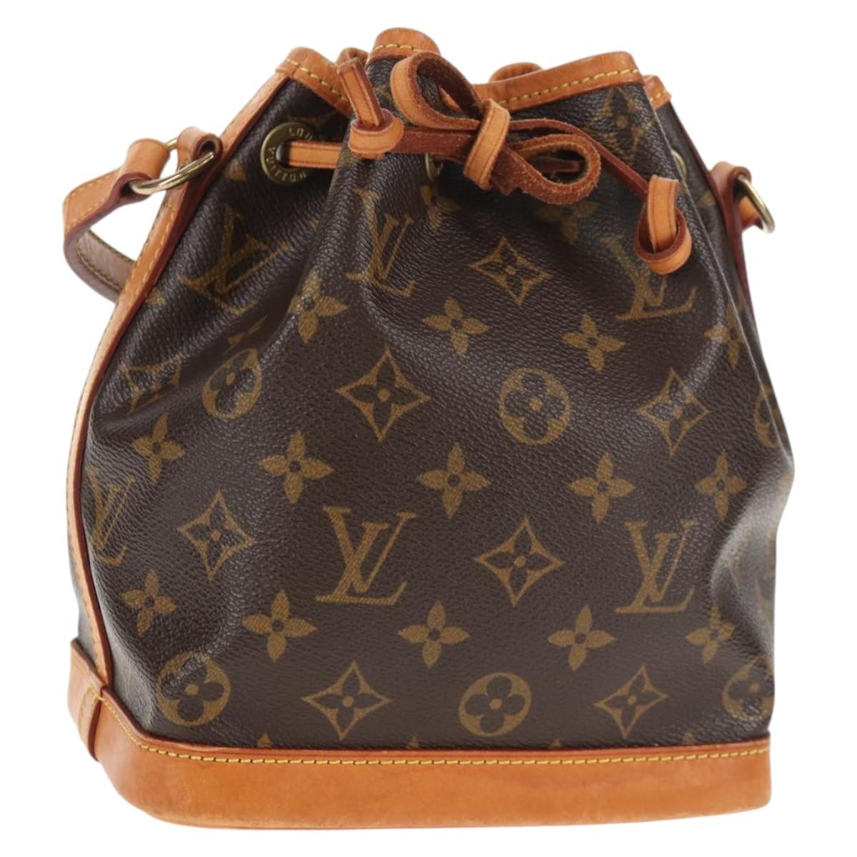 Louis Vuitton Petit Noe Nm Monogram Canvas Brown Canvas Handbag (Pre-Owned)