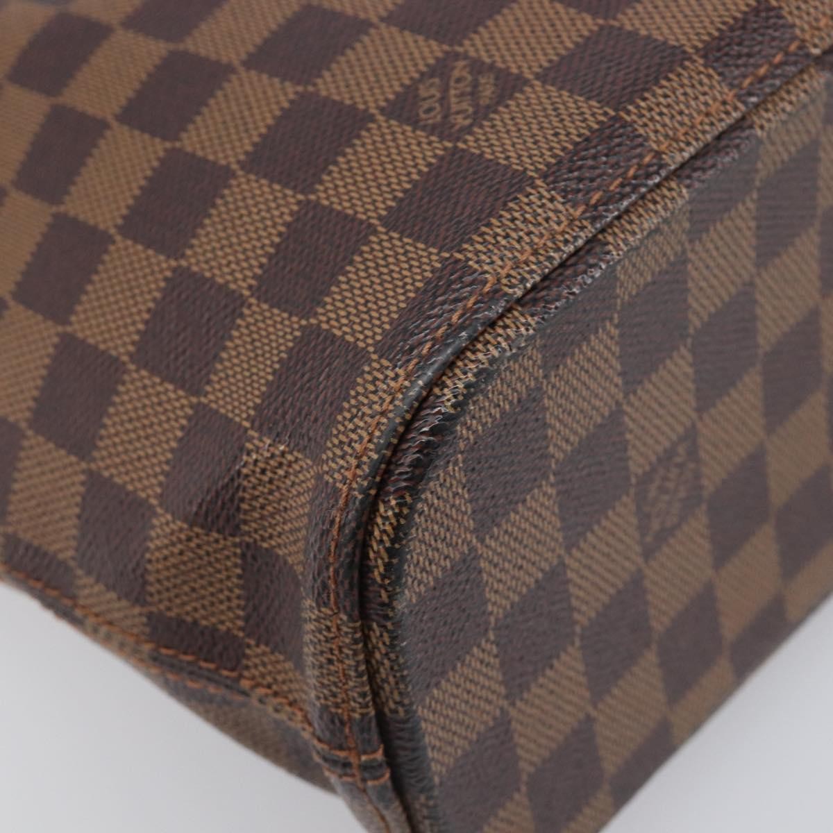 Louis Vuitton Vavin Damier With Leather Brown Canvas Handbag (Pre-Owned)