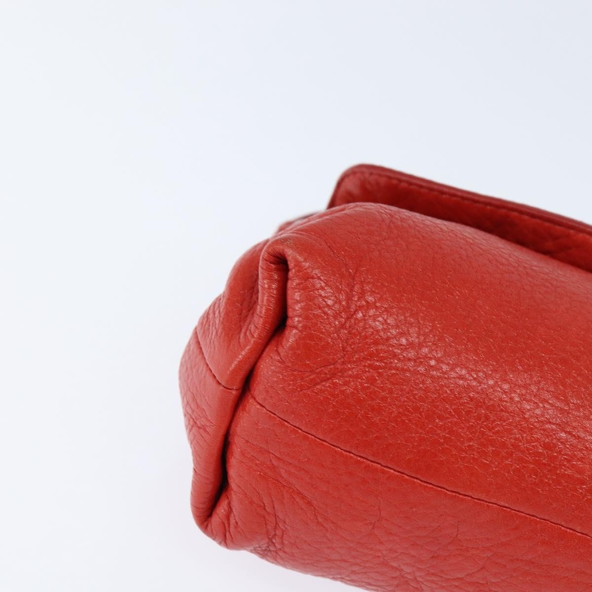 Chloe Lily Leather Red Leather Shoulder Bag Bag (Pre-Owned)