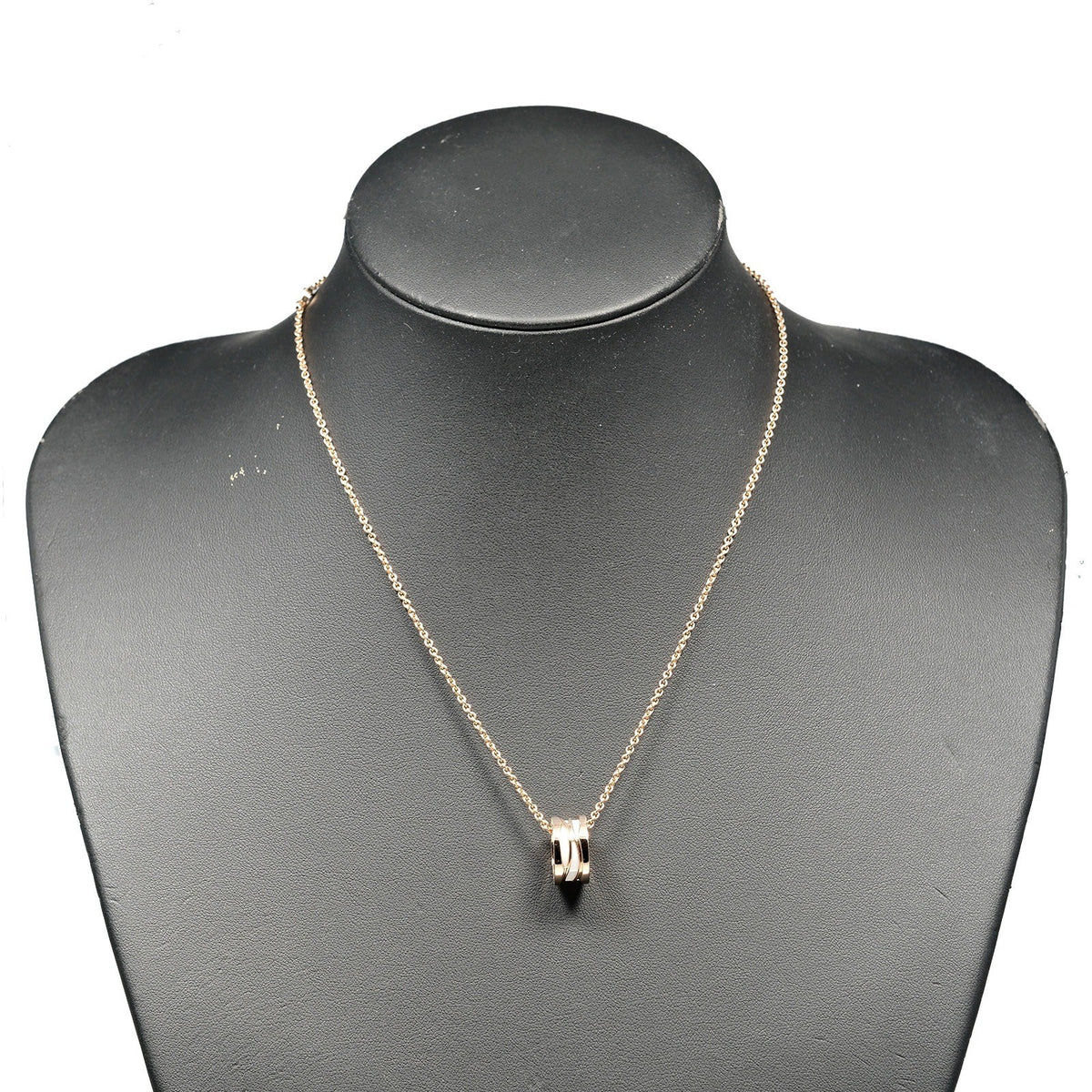 Bvlgari B.Zero1 Design Legend Zaha Hadid Pendant 18K Rose Gold With Ceramic Gold Rose_Gold Necklace Jewelry (Pre-Owned)