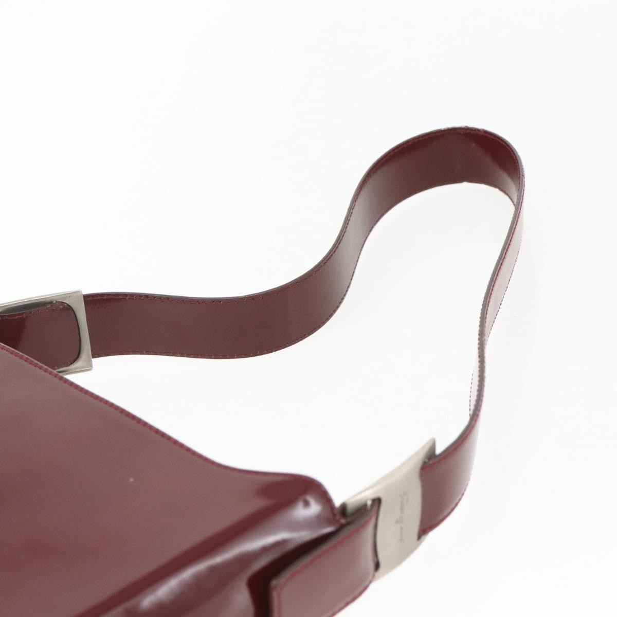 Salvatore Ferragamo Vala Patent Leather Red Patent_Leather Shoulder Bag Bag (Pre-Owned)