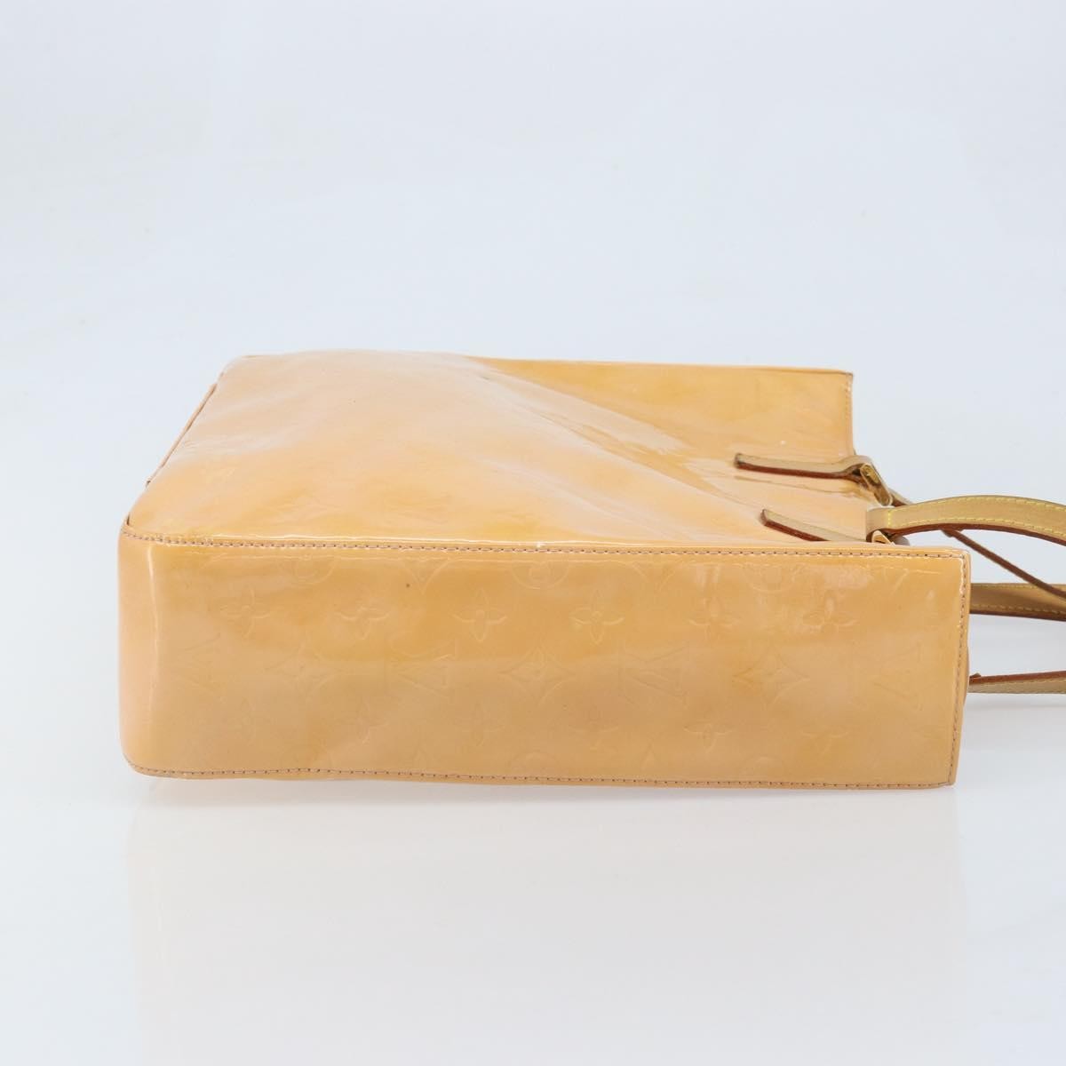 Louis Vuitton Columbus Monogram Vernis Beige Patent_Leather Tote Bag Bag (Pre-Owned)