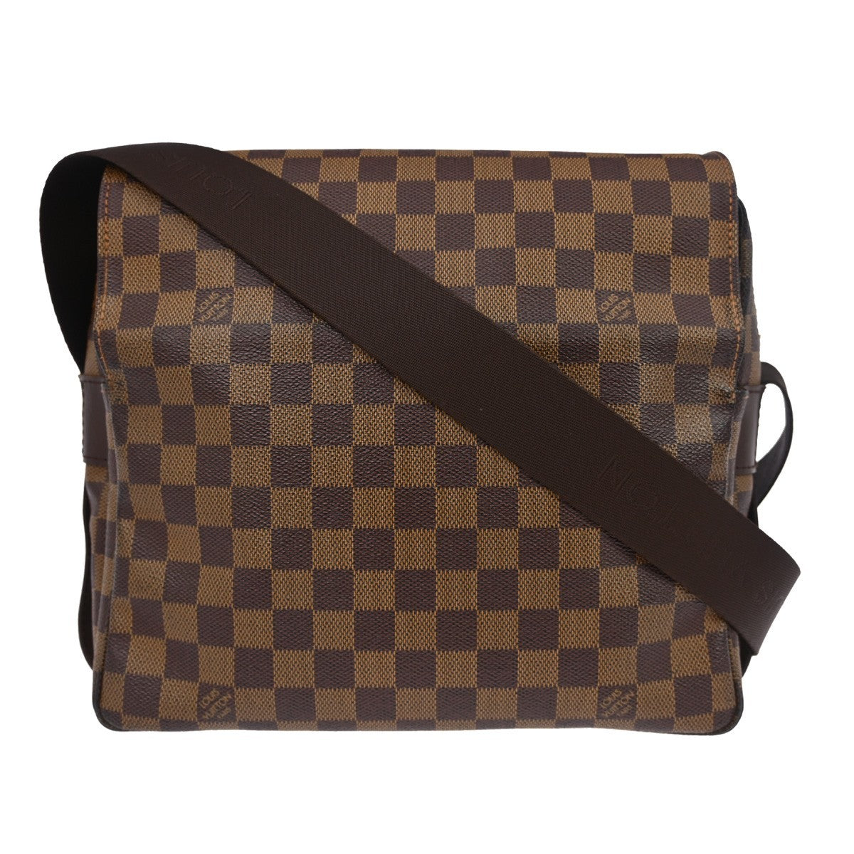 Louis Vuitton Naviglio Damier Brown Canvas Shoulder Bag Bag (Pre-Owned)