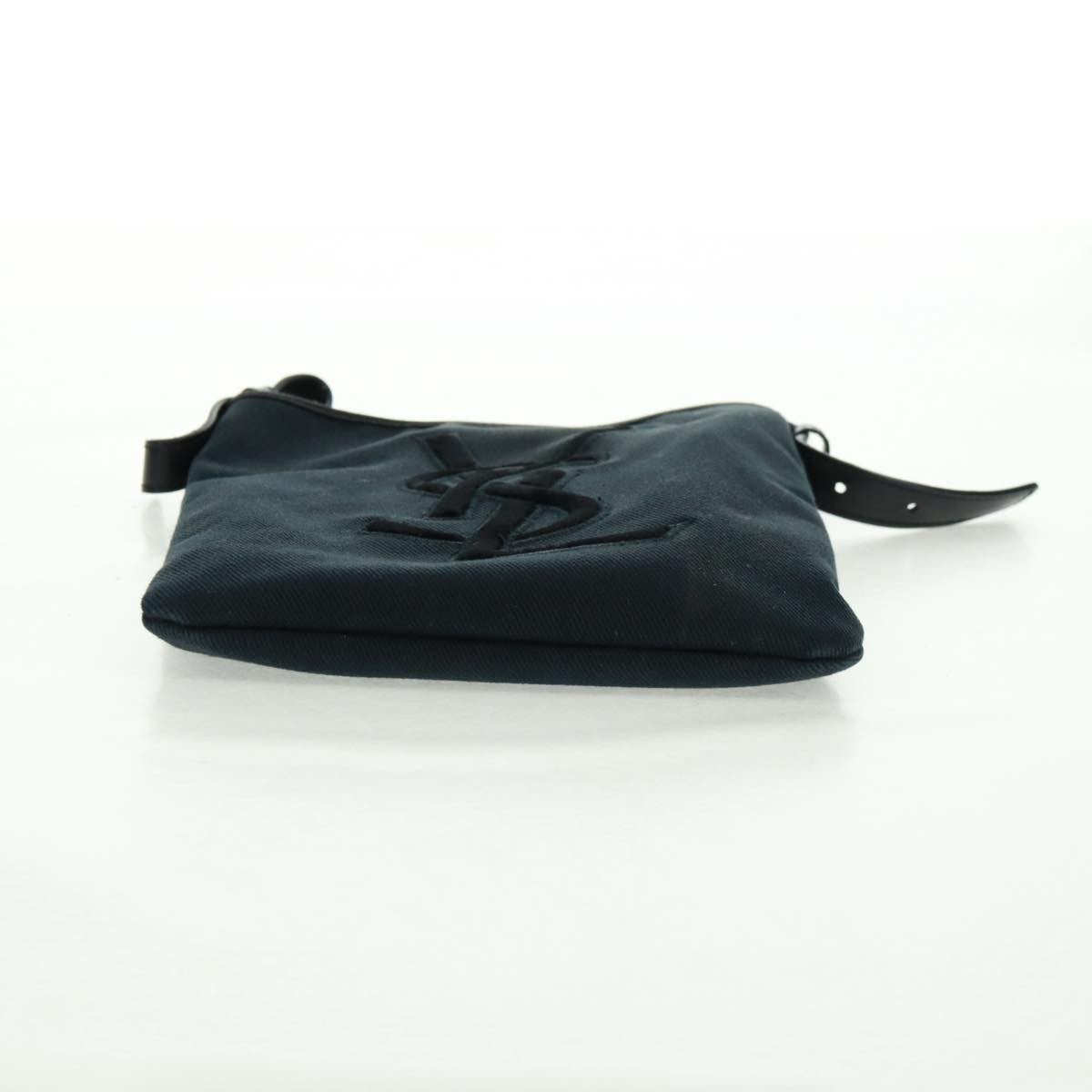 Saint Laurent Vintage Canvas Black Canvas Handbag (Pre-Owned)