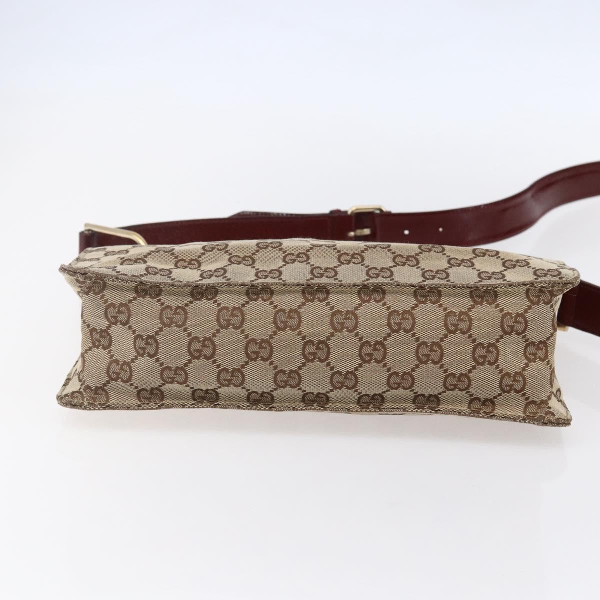 Gucci Eclipse Messenger Gg Canvas Beige Canvas Shoulder Bag Bag (Pre-Owned)