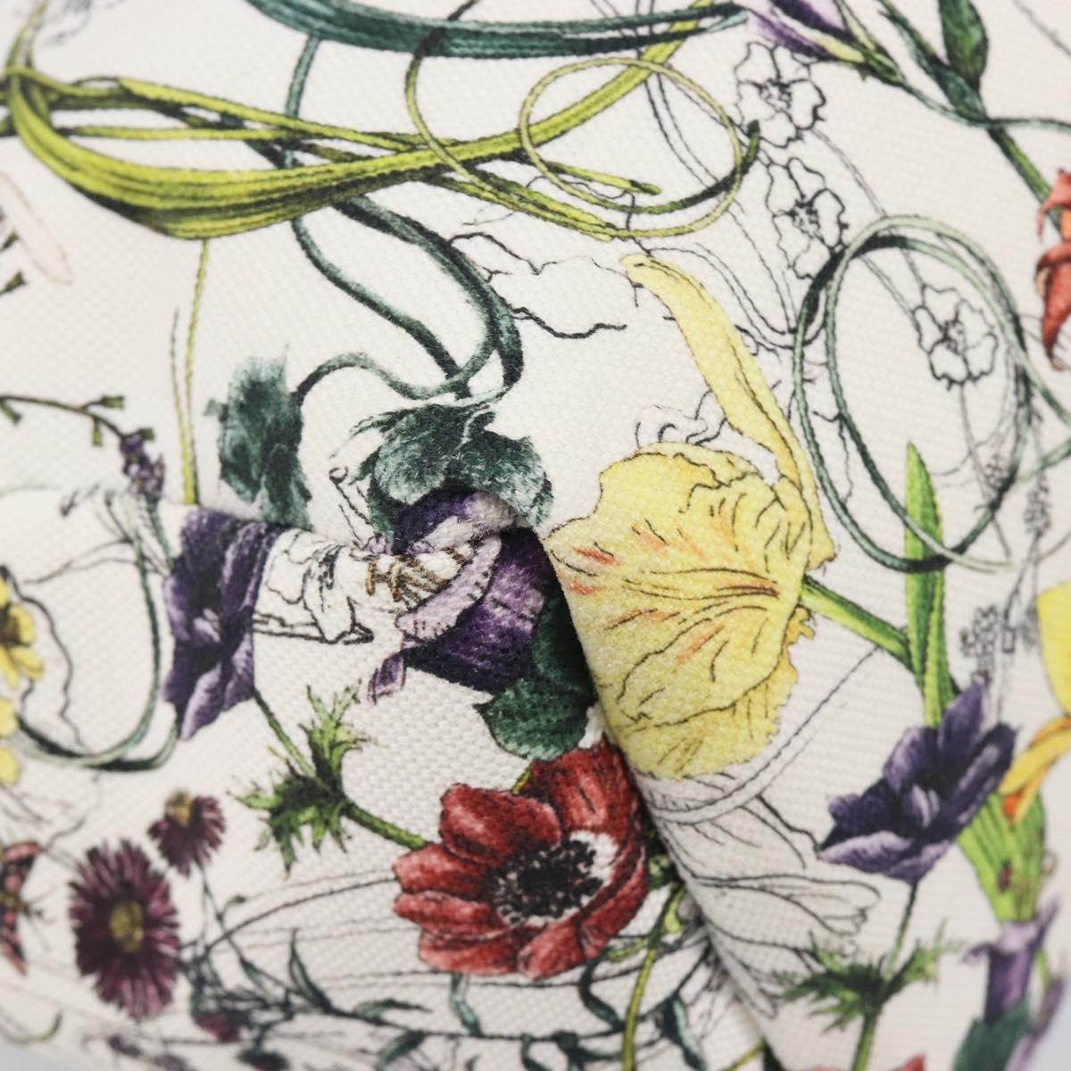 Gucci Open Flora Canvas Multicolour Canvas Tote Bag Bag (Pre-Owned)