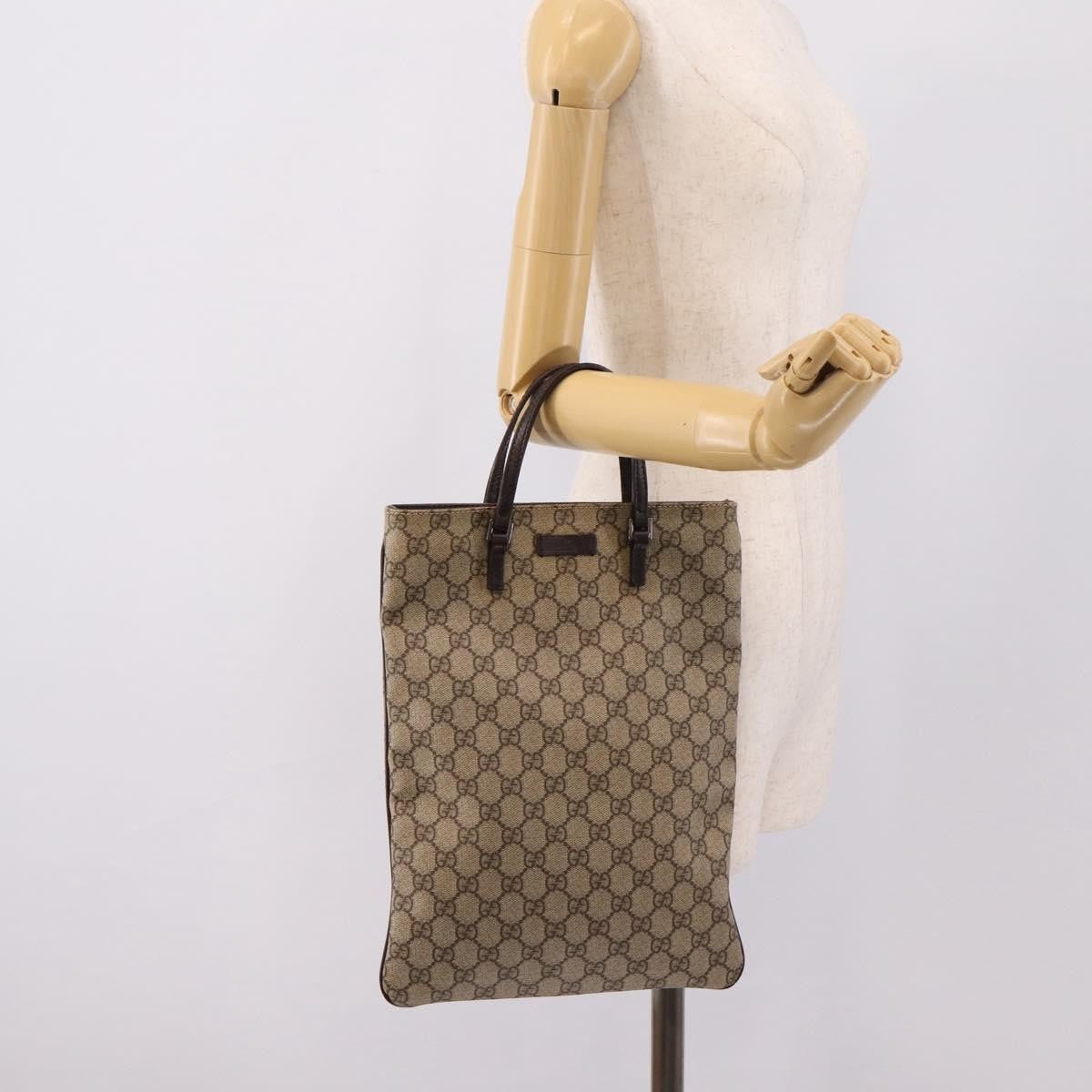 Gucci Joy Plus Flat Gg Coated Canvas Beige Canvas Tote Bag Bag (Pre-Owned)