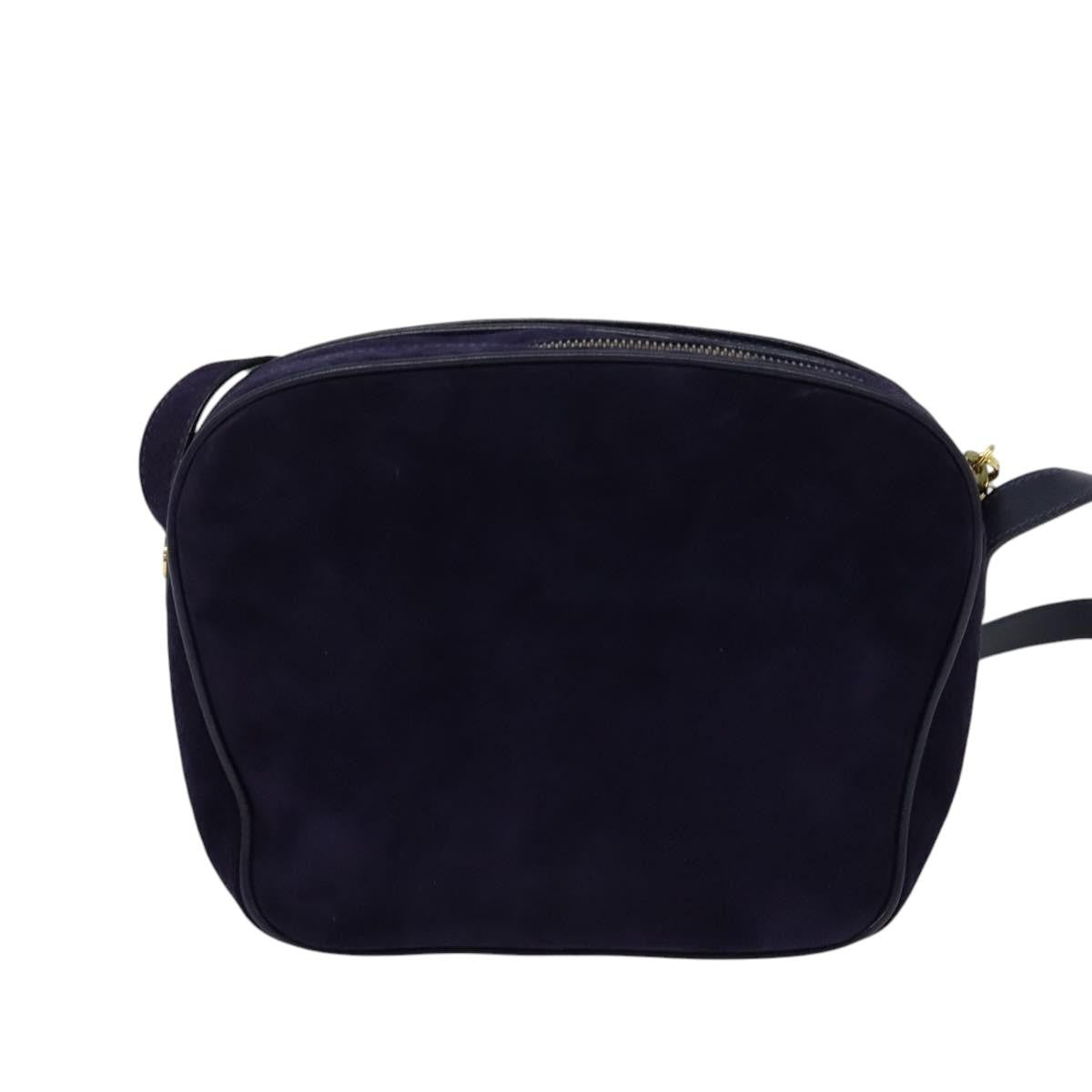 Salvatore Ferragamo Gancini Suede Purple Suede Shoulder Bag Bag (Pre-Owned)
