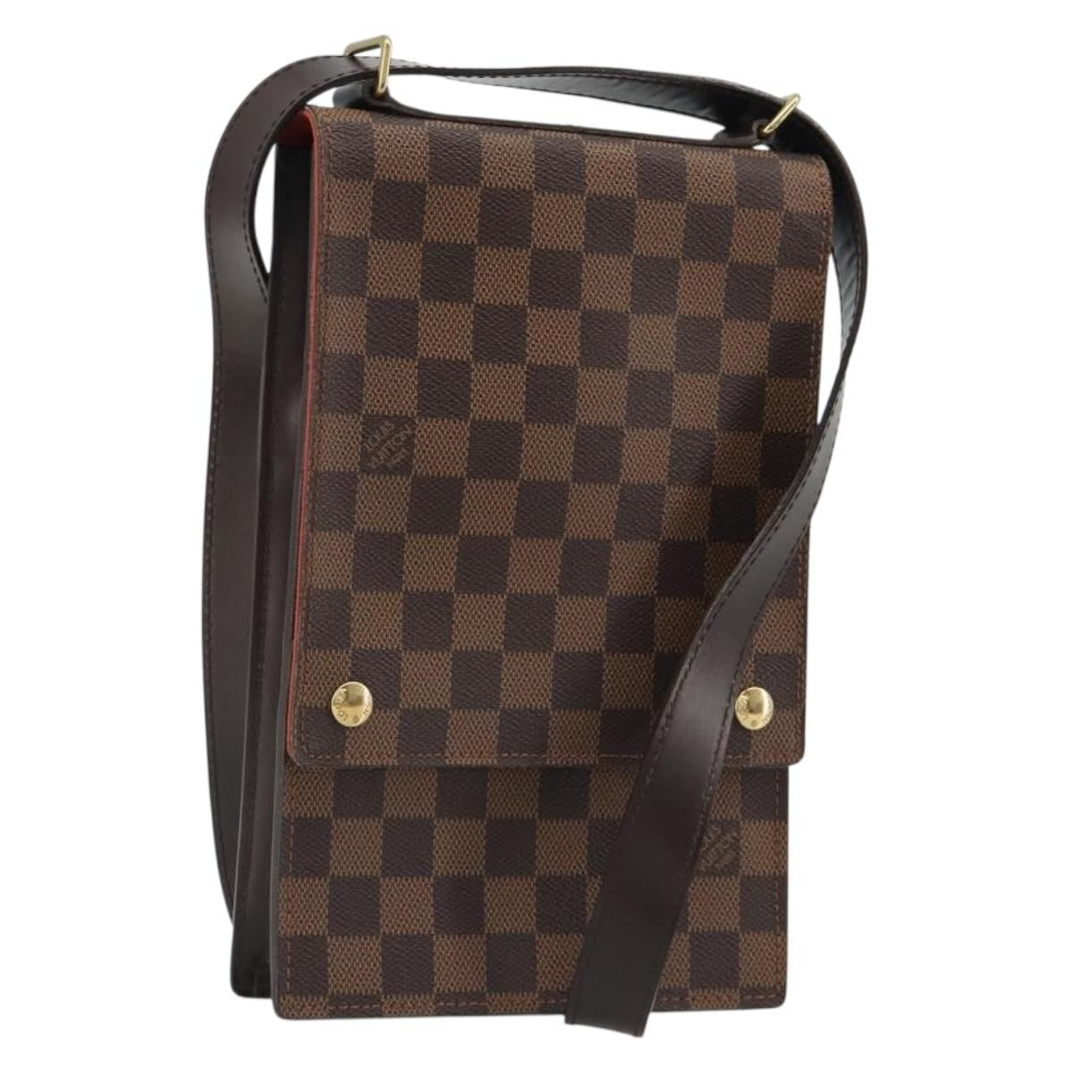 Louis Vuitton Portobello Messenger Damier Ebene Brown Canvas Shoulder Bag Bag (Pre-Owned)
