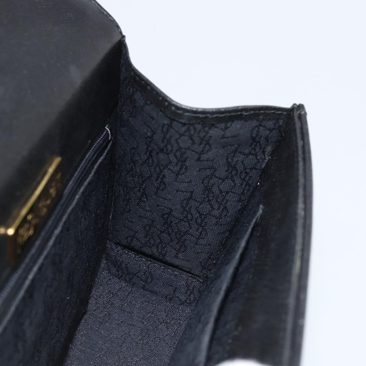 Saint Laurent Vintage Leather Black Leather Shoulder Bag Bag (Pre-Owned)