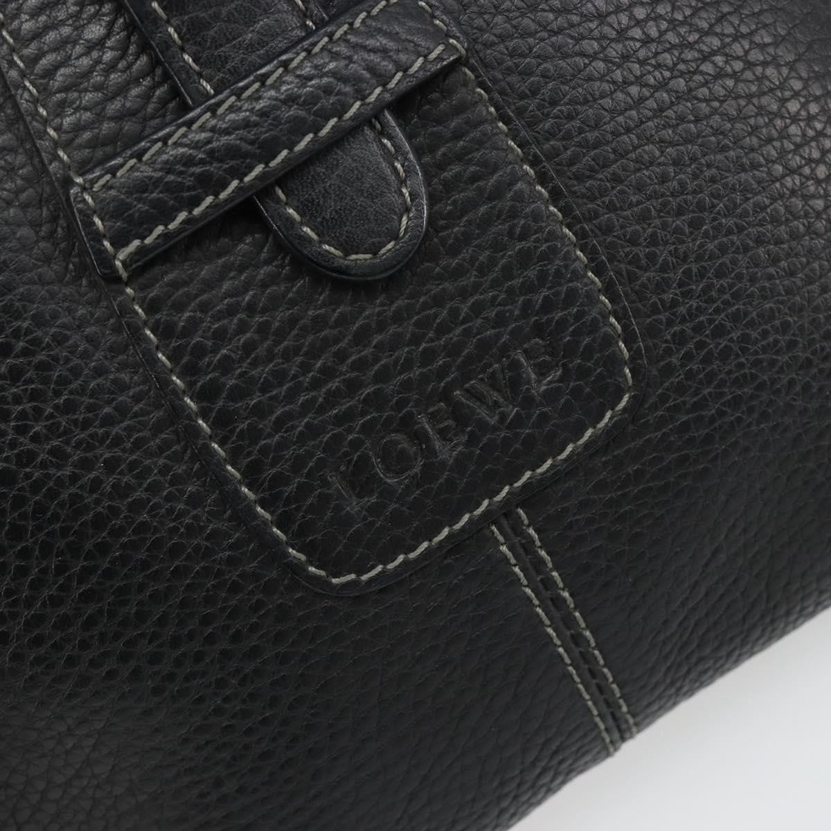 Loewe Vintage Leather Black Leather Shoulder Bag Bag (Pre-Owned)