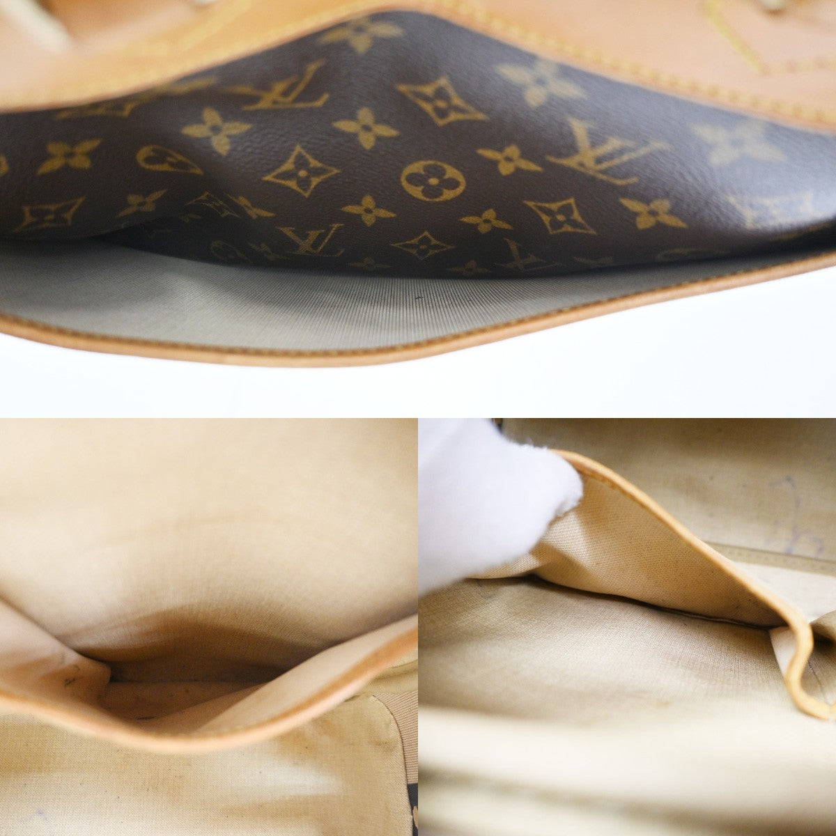 Louis Vuitton Trouville Monogram Canvas Brown Canvas Handbag (Pre-Owned)