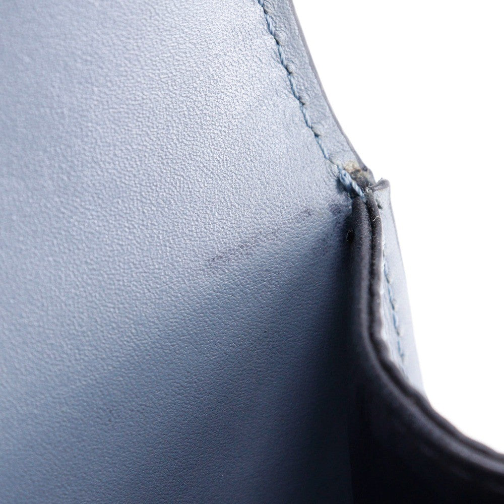 Loewe Barcelona Leather Blue Leather Shoulder Bag Bag (Pre-Owned)