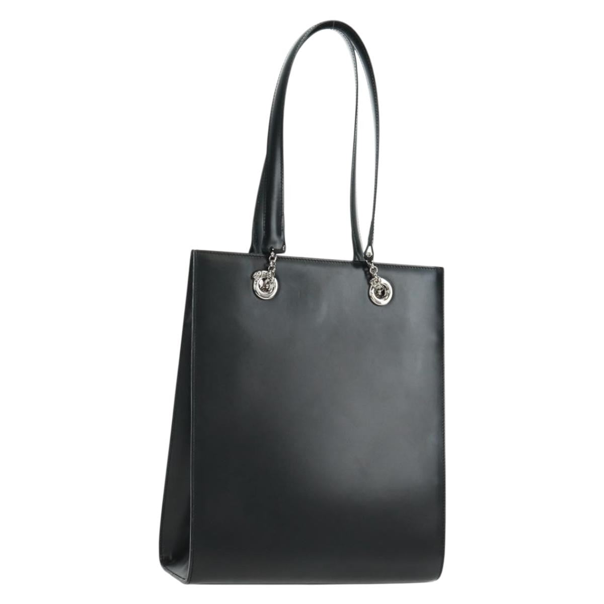 Cartier Panthère Leather Black Leather Handbag (Pre-Owned)
