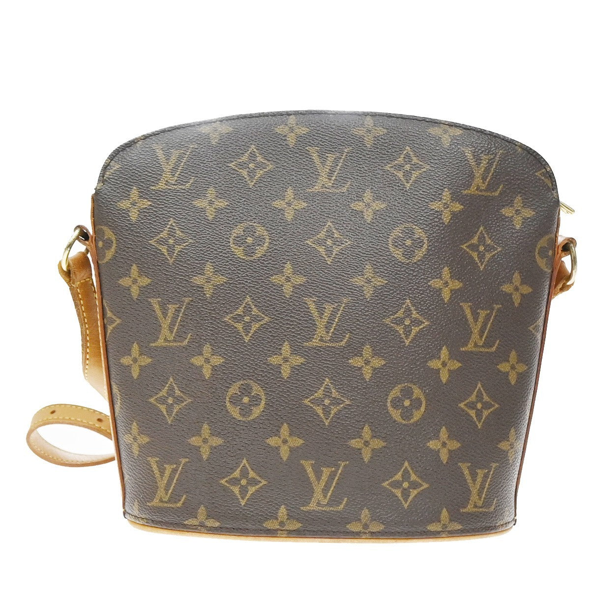 Louis Vuitton Drouot Monogram Brown Canvas Shoulder Bag Bag (Pre-Owned)